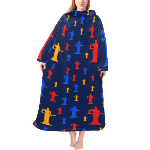 Mother Armenia Blanket Robe with Sleeves for Adults
