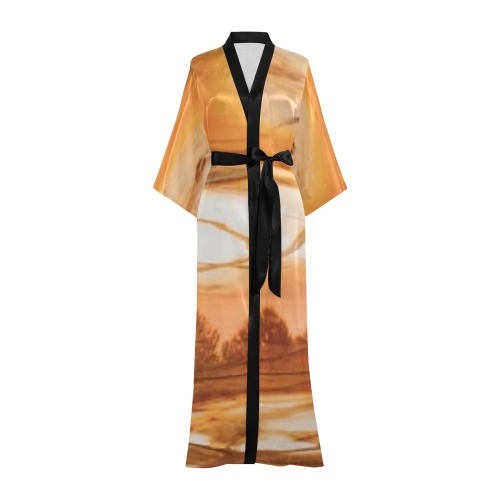 sunset Long Kimono Robe