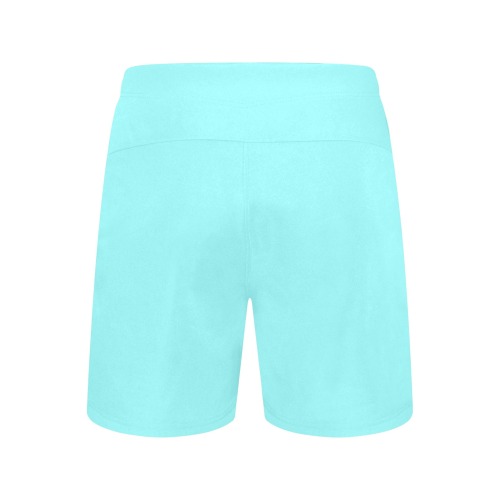 color ice blue Men's Mid-Length Beach Shorts (Model L47)
