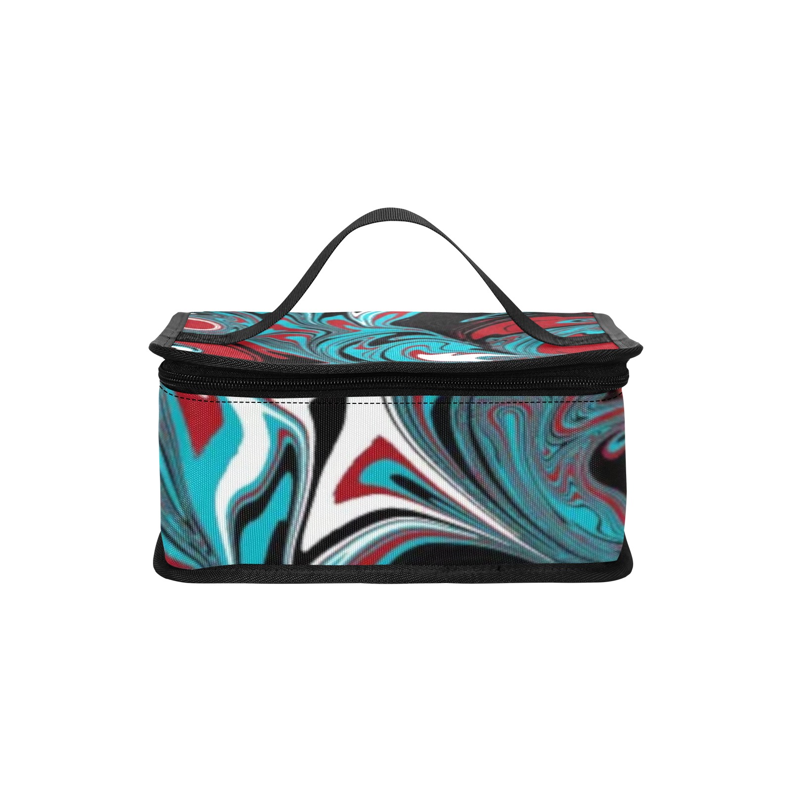 Dark Wave of Colors Portable Insulated Lunch Bag (Model 1727)