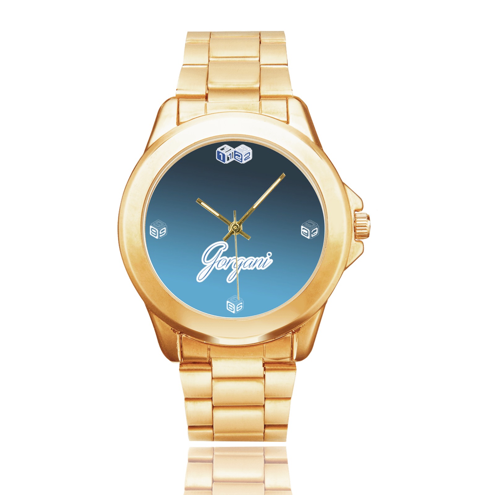 gorgani dice blue n black Custom Gilt Watch(Model 101)