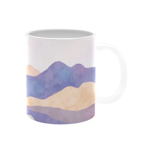 Modern landscape colorful mountains_23A White Mug(11OZ)