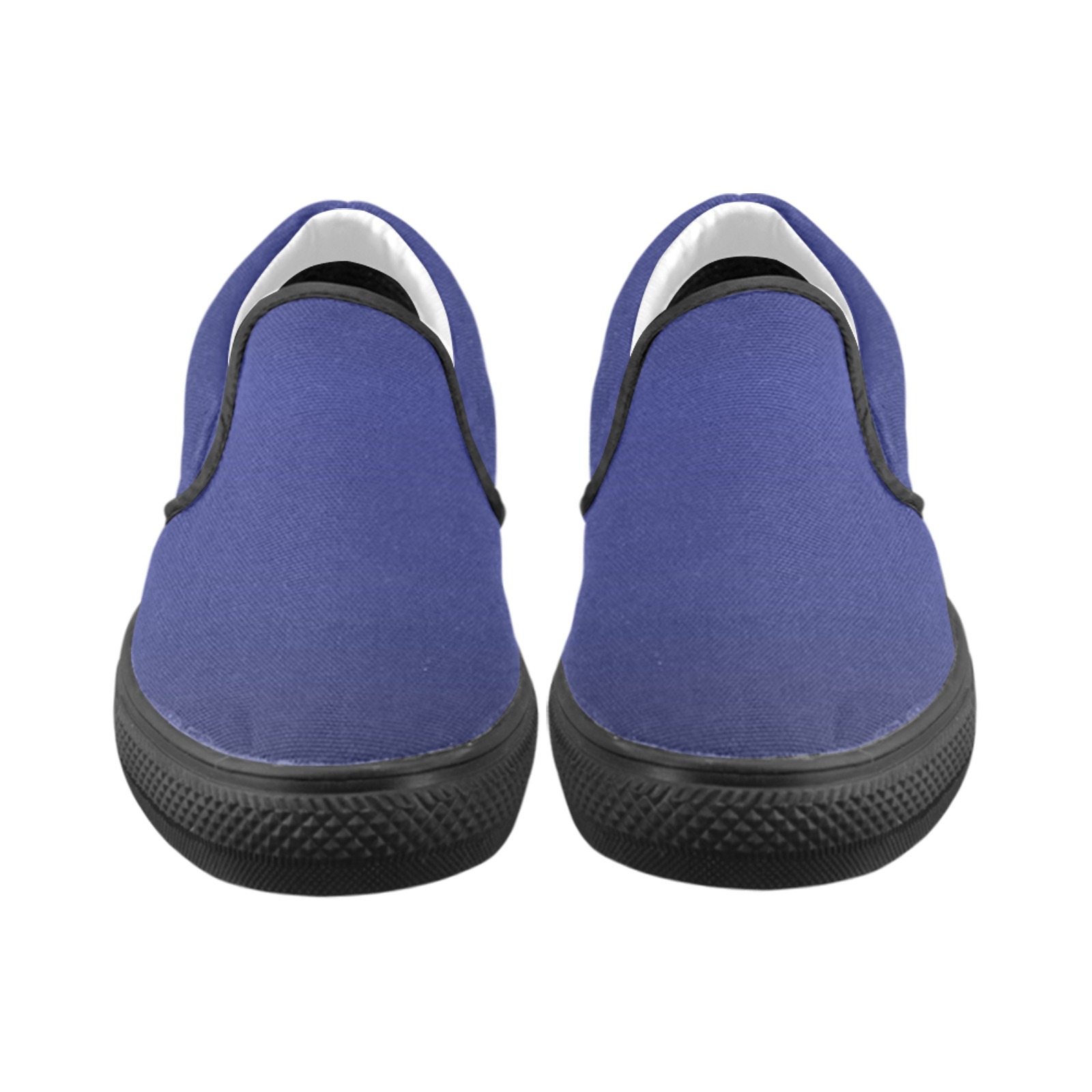blu e Men's Unusual Slip-on Canvas Shoes (Model 019)