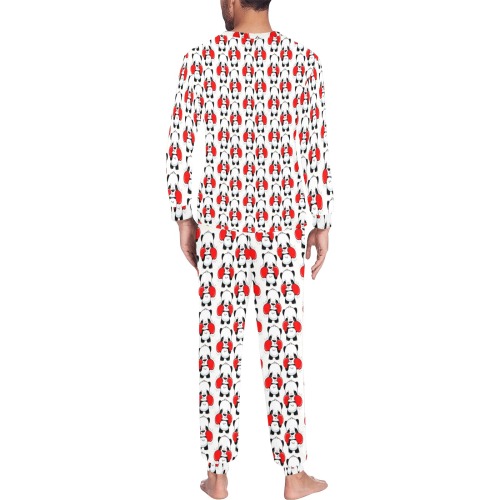 Boxing MaMa Men's All Over Print Pajama Set with Custom Cuff