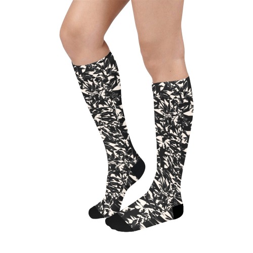 Abstract black white nature DP Over-The-Calf Socks