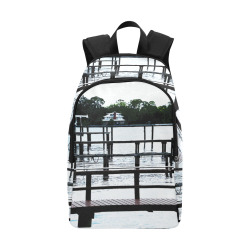 Docks On The River 7580 Fabric Backpack for Adult (Model 1659)