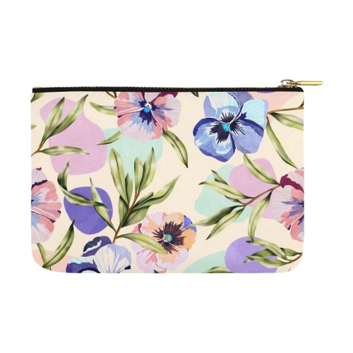 Beautiful tropical garden pastel colors Carry-All Pouch 12.5''x8.5''