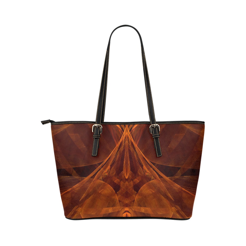 fireandbrimstone Leather Tote Bag/Small (Model 1651)