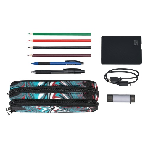 Dark Wave of Colors Pencil Pouch/Large (Model 1680)