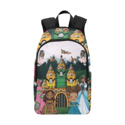 Chocolate Princess Fabric Backpack for Adult (Model 1659)