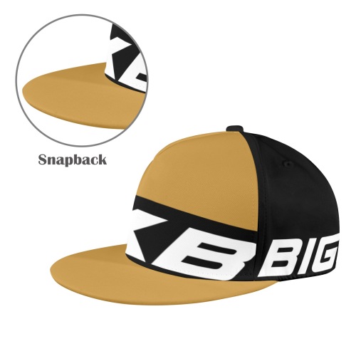 Big Boy Cap Brown All Over Print Snapback Hat