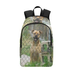 A Smiling Dog Fabric Backpack for Adult (Model 1659)