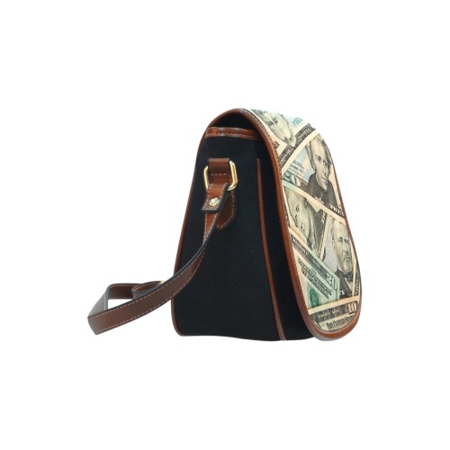 US PAPER CURRENCY Saddle Bag/Small (Model 1649)(Flap Customization)
