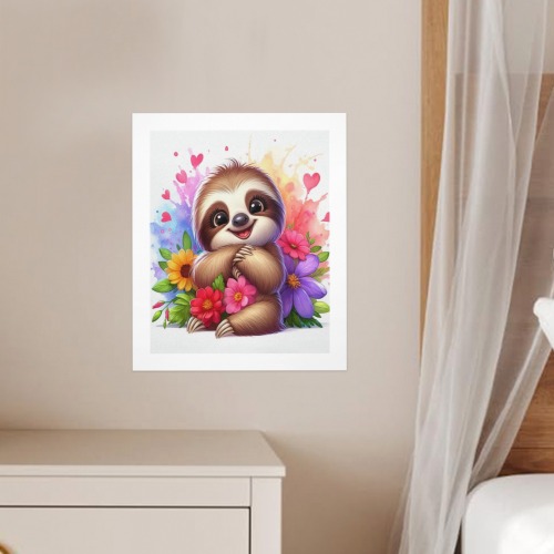 Watercolor Sloth 3 Art Print 8"x10" (3 Pieces)