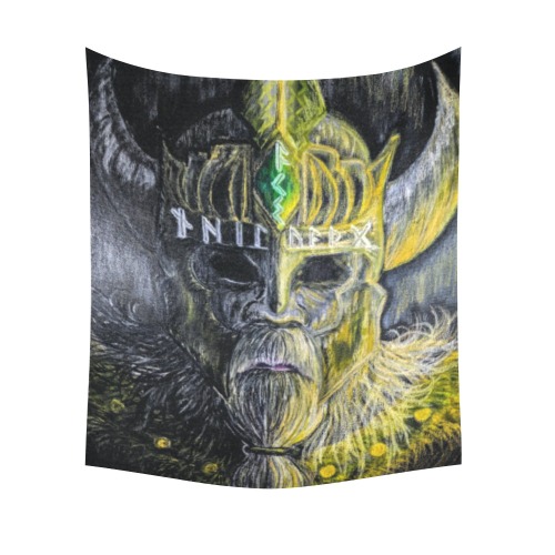 Viking Tapestry Cotton Linen Wall Tapestry 51"x 60"