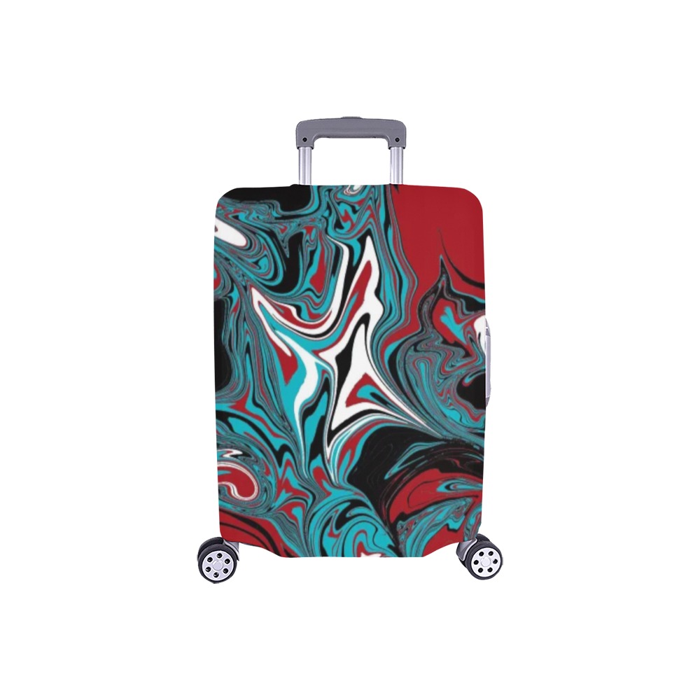 Dark Wave of Colors Luggage Cover/Small 18"-21"