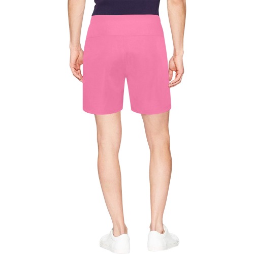 color French pink Men's Mid-Length Beach Shorts (Model L47)