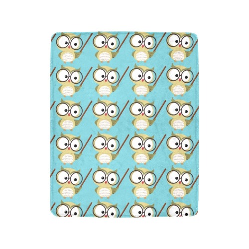 Cute Owl Baby Blanket Ultra-Soft Micro Fleece Blanket 40"x50"