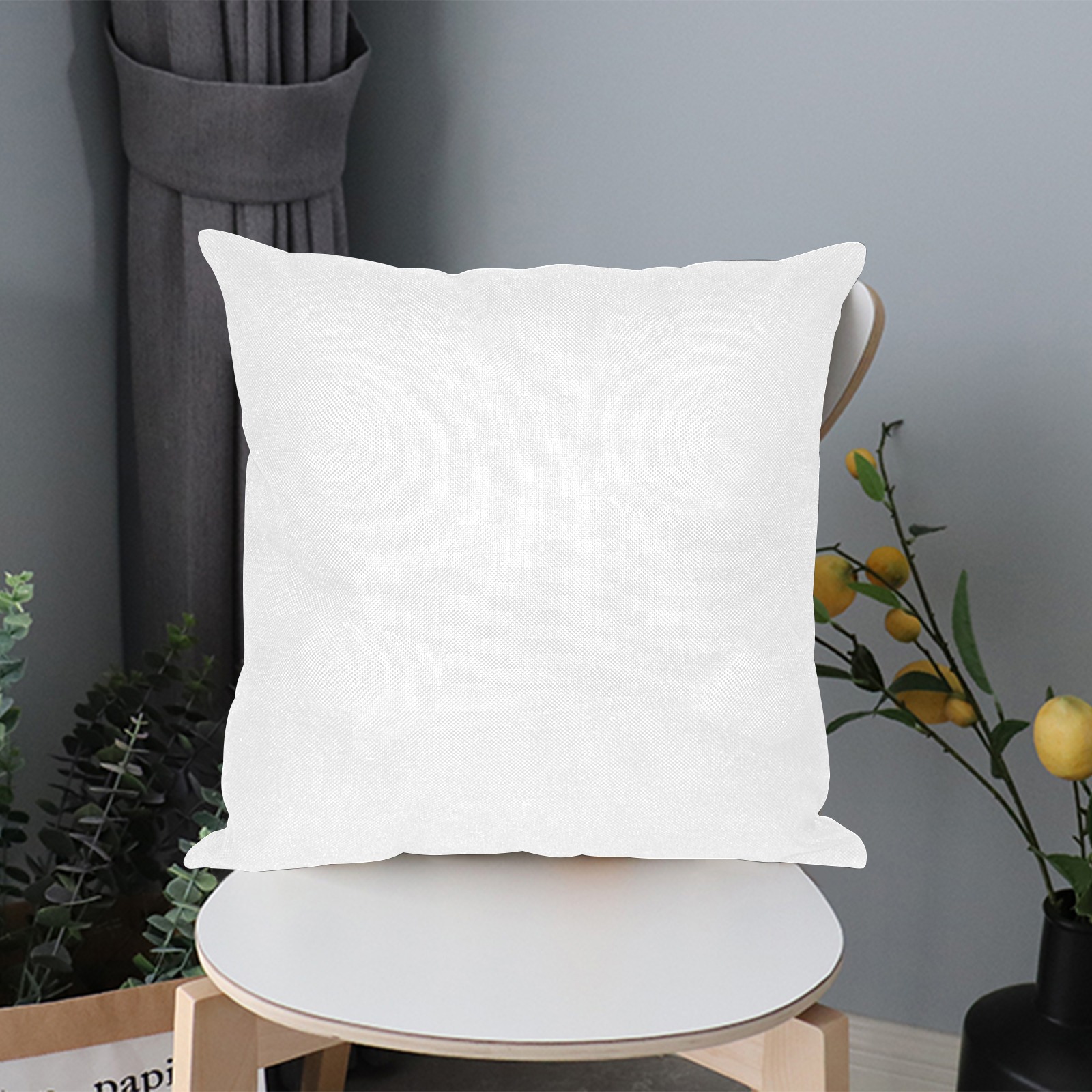 Model 1 Linen Zippered Pillowcase 18"x18"(One Side)