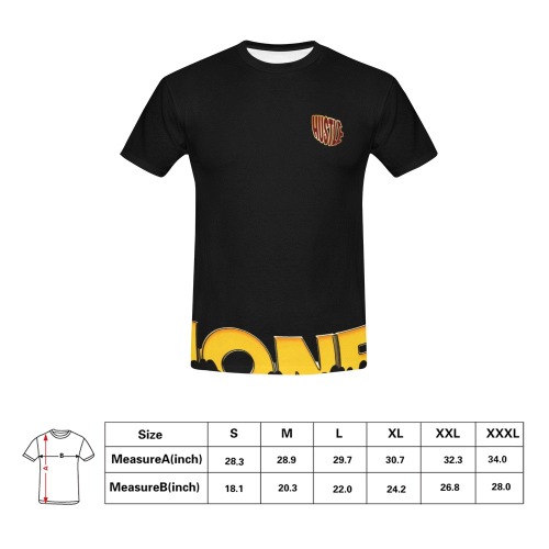 HUSTLE Drip All Over Print T-Shirt for Men (USA Size) (Model T40)