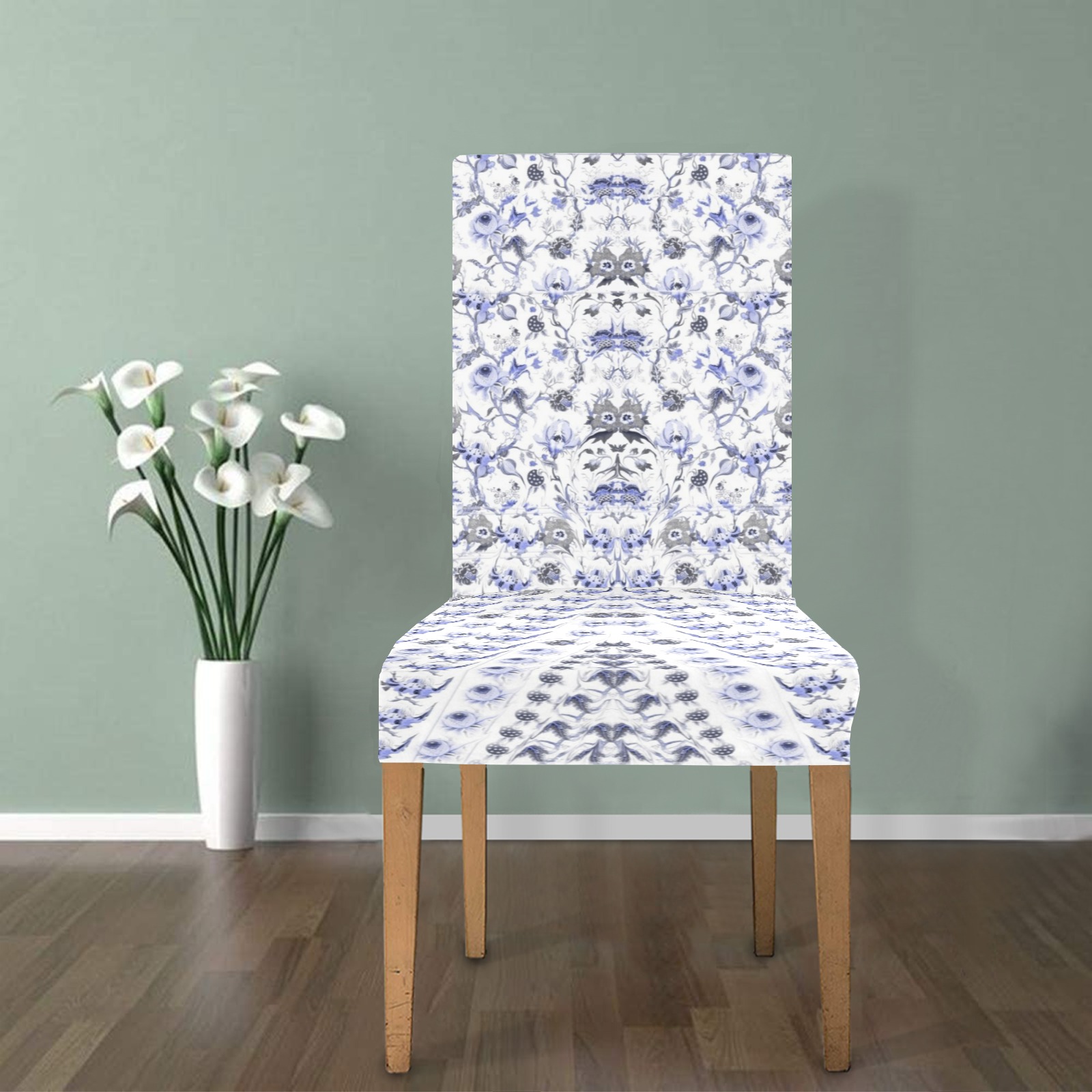 flowers7 Chair Cover (Pack of 4)