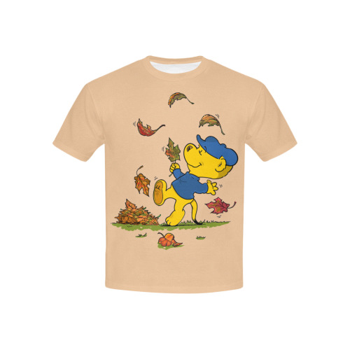 Ferald Amongst The Autumn Leaves Kids' All Over Print T-shirt (USA Size) (Model T40)