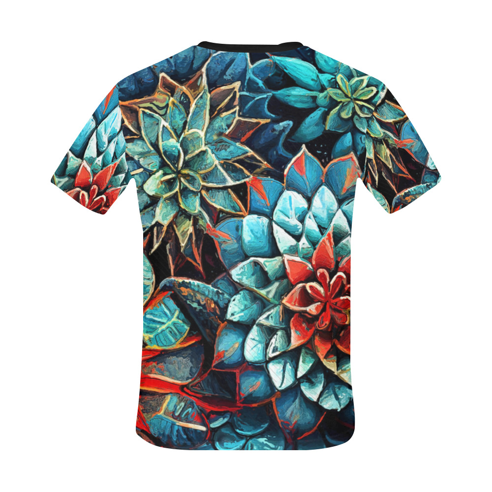 flowers botanic art (8) all over print tshirt All Over Print T-Shirt for Men (USA Size) (Model T40)