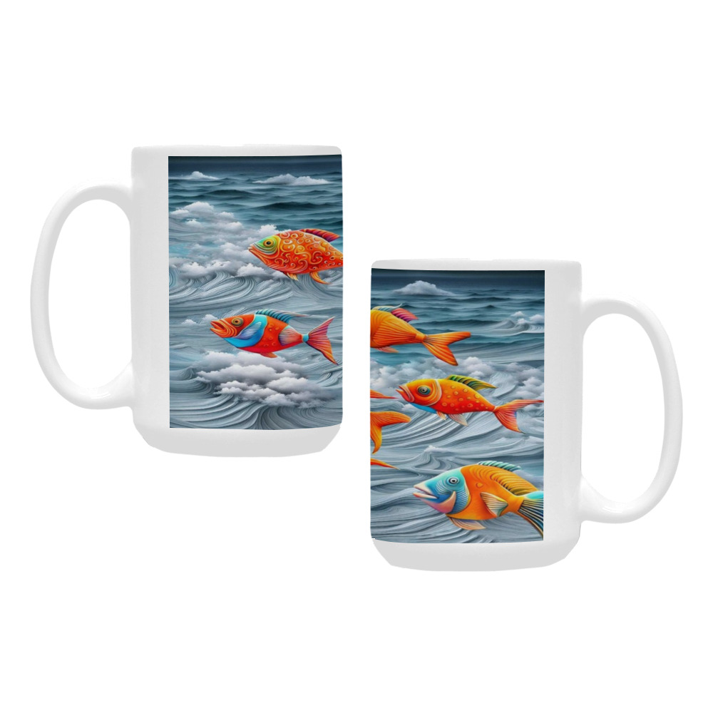 Ocean Life Custom Ceramic Mug (15OZ)
