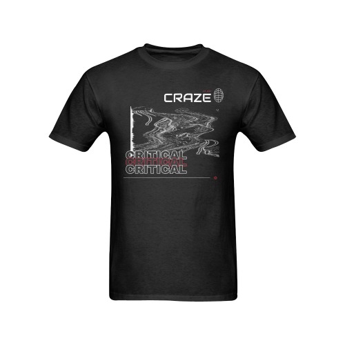 Critical Craze Distortion Men's T-Shirt in USA Size (Front Printing Only)