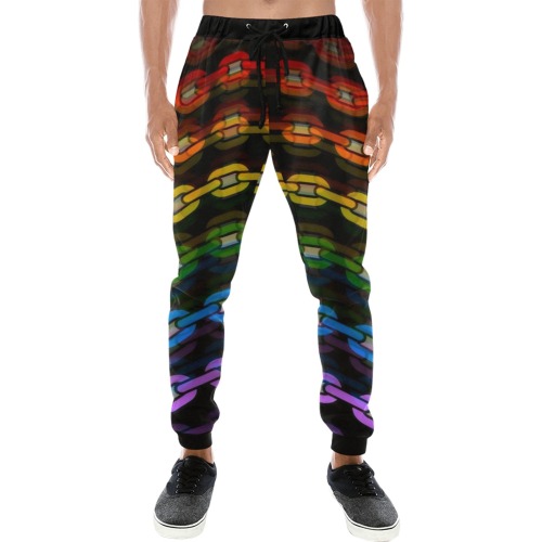 Pride Chains by  Fetishworld Men's All Over Print Sweatpants (Model L11)