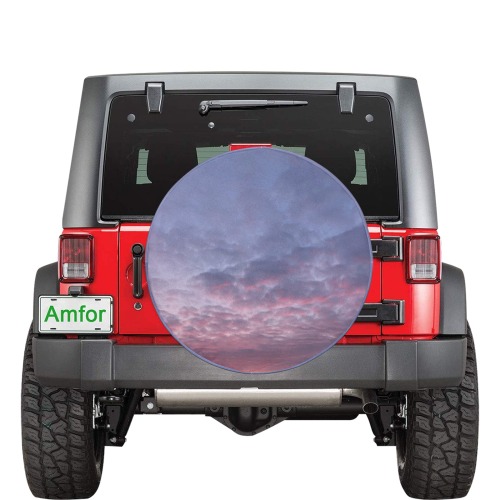 Morning Purple Sunrise Collection 34 Inch Spare Tire Cover