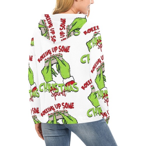 Christmas Spirit Hoodie All Over Print Hoodie for Women (USA Size) (Model H13)