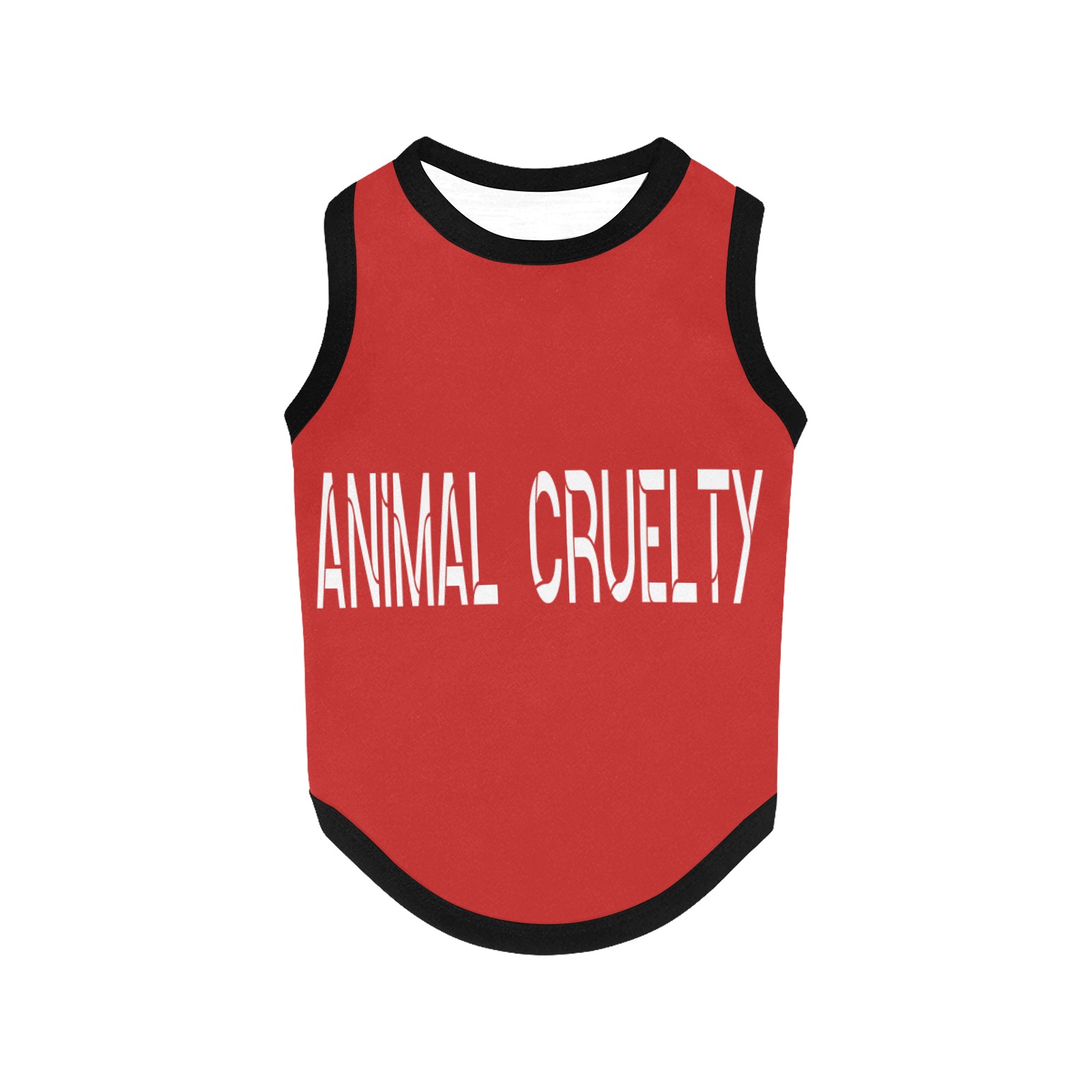 Animal Cruelty All Over Print Pet Tank Top