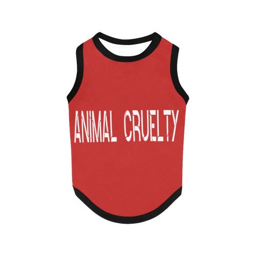 Animal Cruelty All Over Print Pet Tank Top