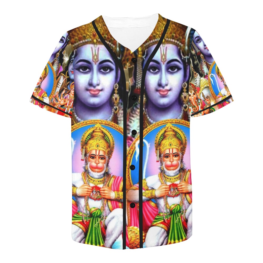 HINDUISM All Over Print Baseball Jersey for Men (Model T50)