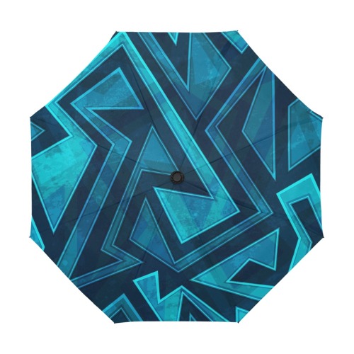 Amazing Blue Anti-UV Auto-Foldable Umbrella (U09)