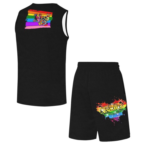 Rainbow Pride by Nico Bielow Basketball Uniform with Pocket
