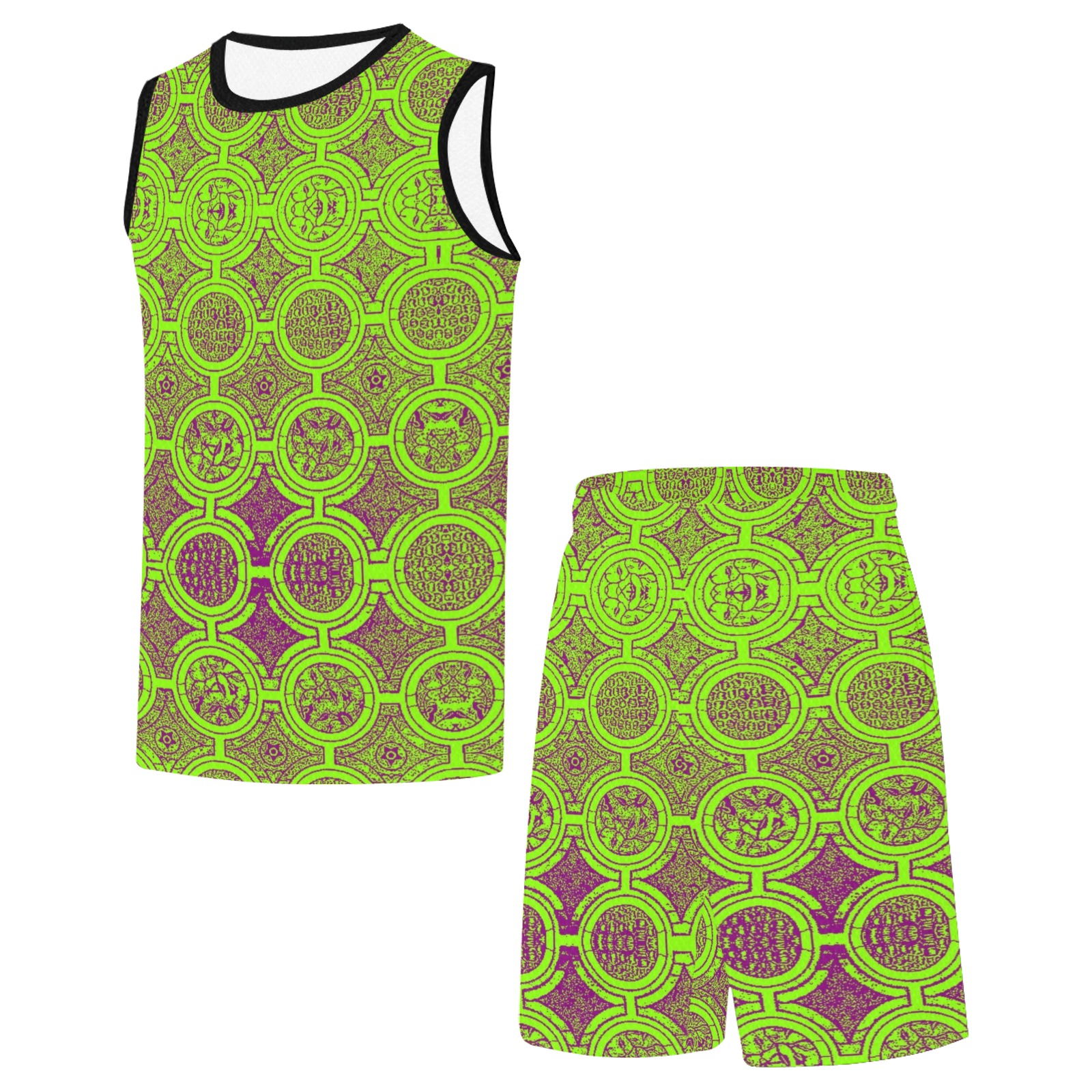 AFRICAN PRINT PATTERN 2 Basketball Uniform with Pocket