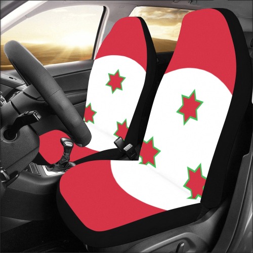 Flag_of_Burundi.svg Car Seat Covers (Set of 2)