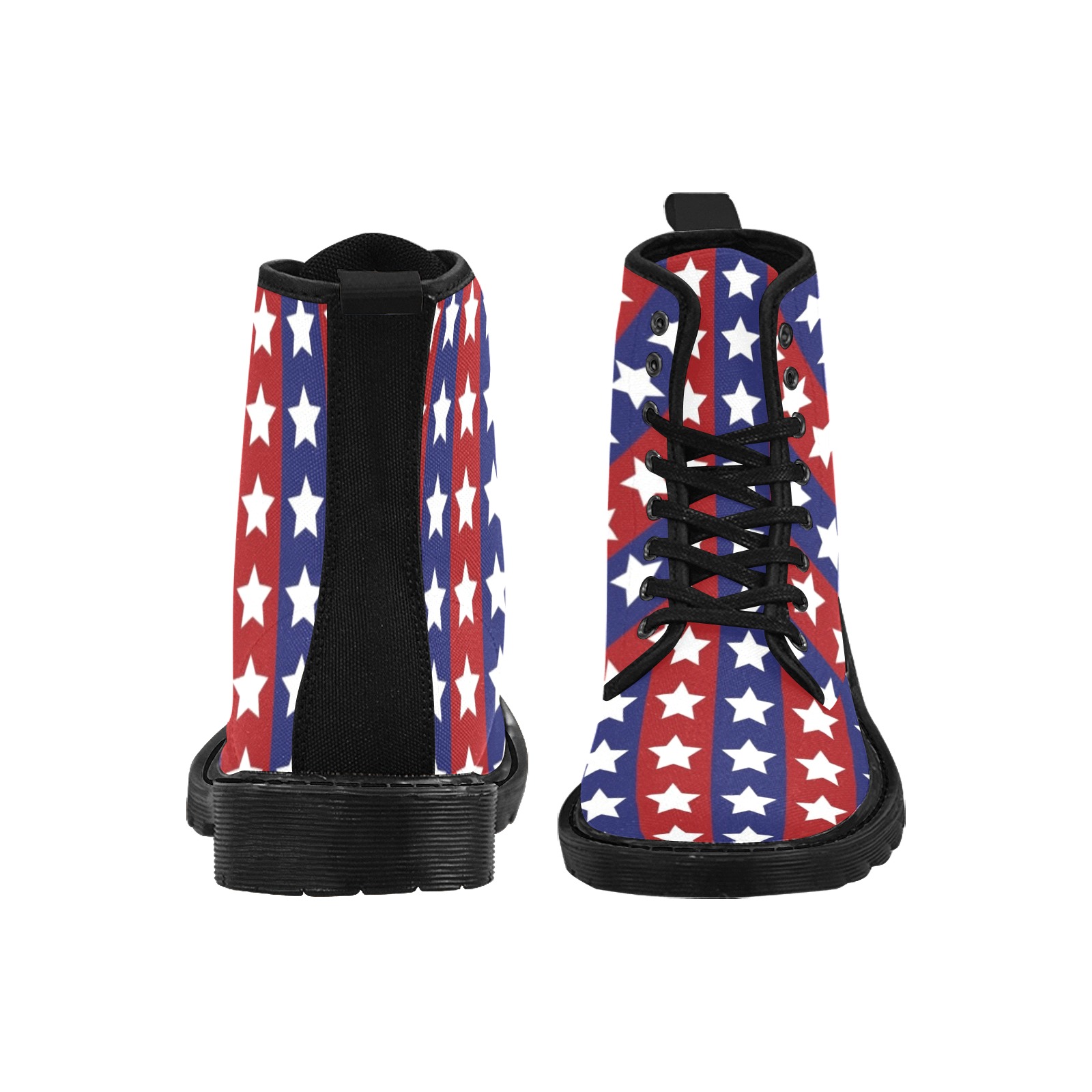 Patriotic 1 Martin Boots for Women (Black) (Model 1203H)