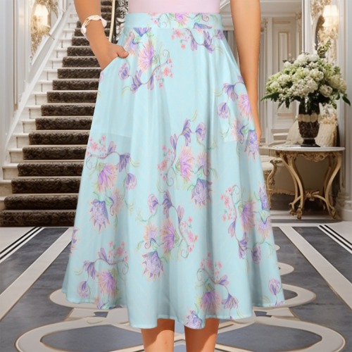 floral romantique chevrons turquoise