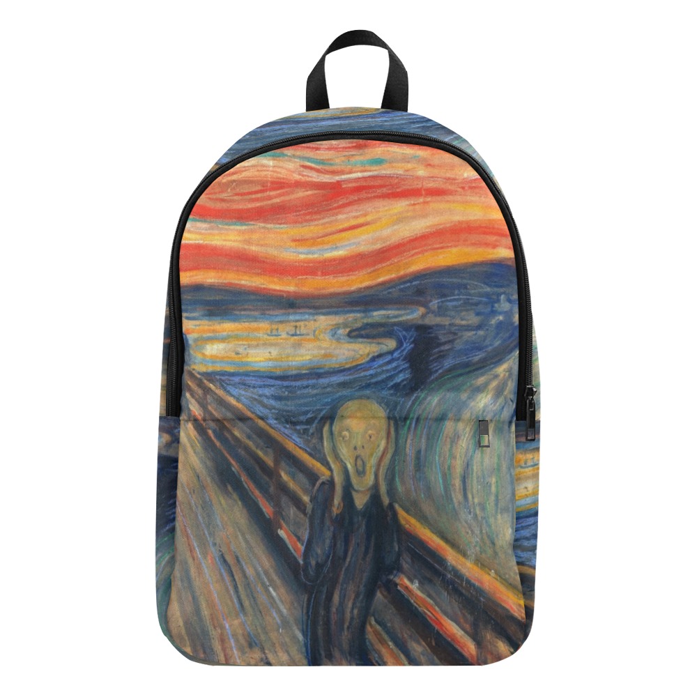 Edvard Munch-The scream Fabric Backpack for Adult (Model 1659)