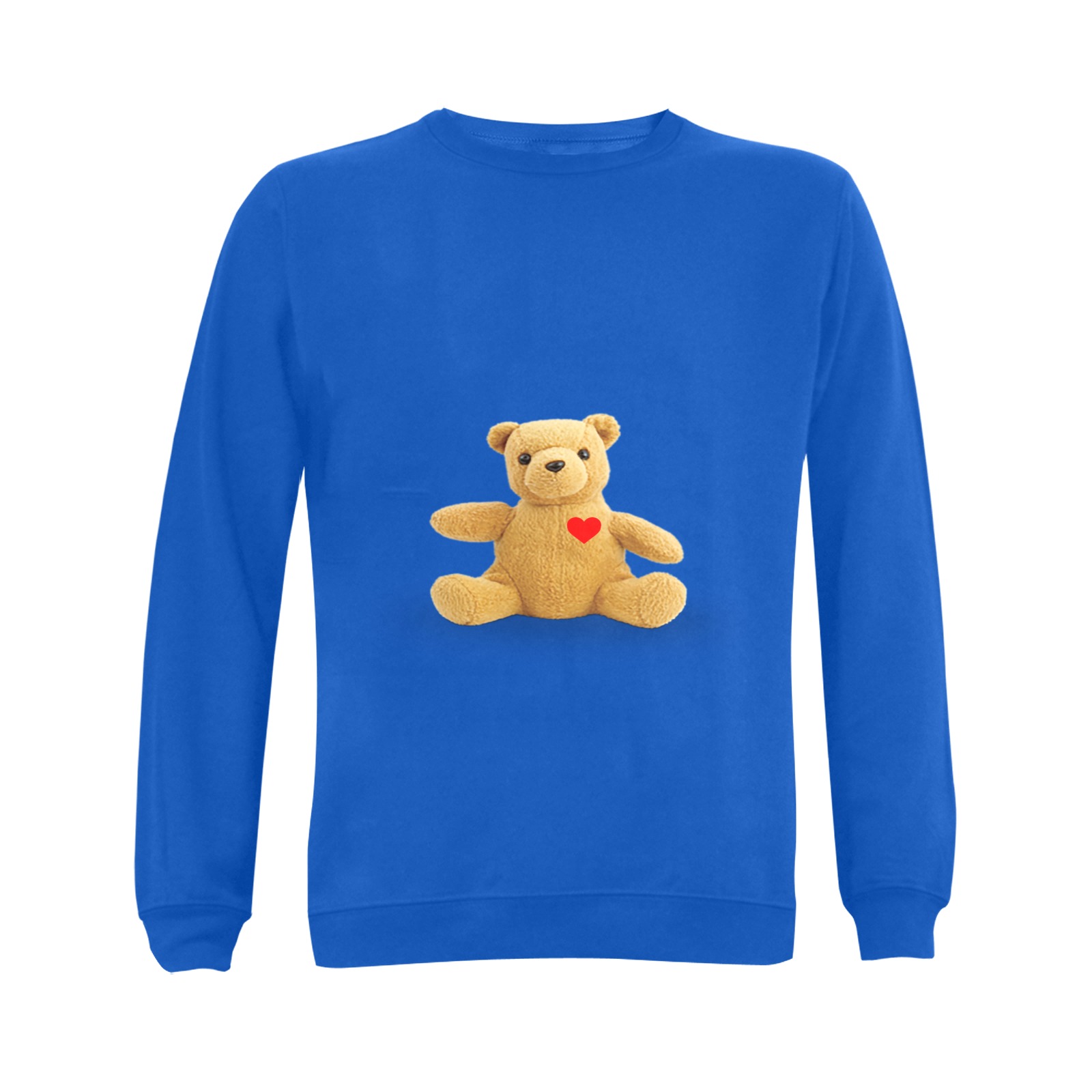TEDDY HEART bb Gildan Crewneck Sweatshirt(NEW) (Model H01)