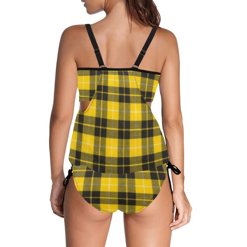 Barclay Dress Modern Cover Belly Tankini Swimsuit (Model S25)