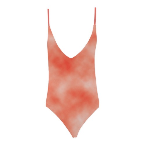 re clouds Sexy Lacing Backless One-Piece Swimsuit (Model S10)