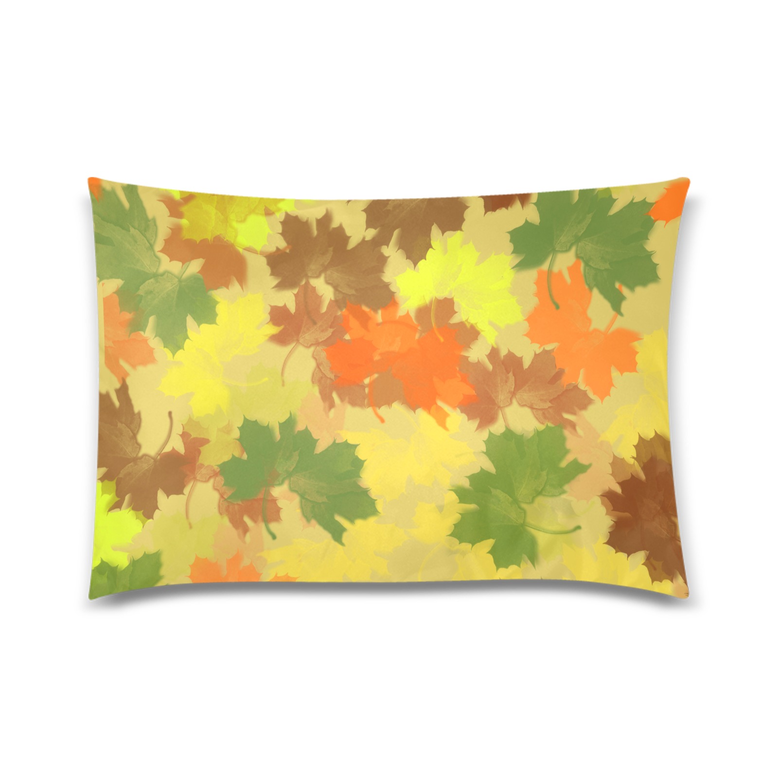 Autumn Leaves / Fall Leaves Custom Zippered Pillow Case 20"x30"(Twin Sides)