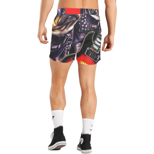 HEAVY ROCK PUG 3 Men's Mid-Length Casual Shorts (Model L50)