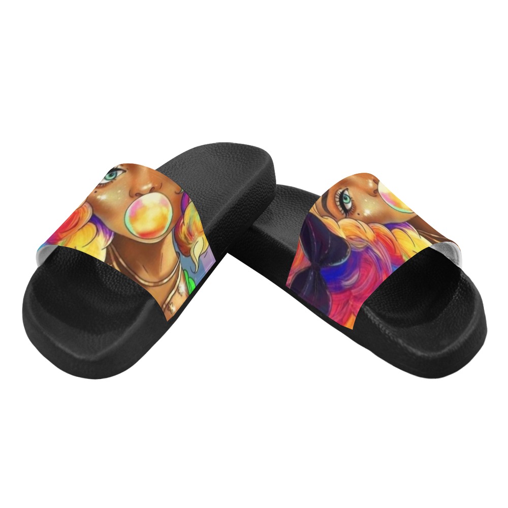 bubblegum girl Women's Slide Sandals (Model 057)
