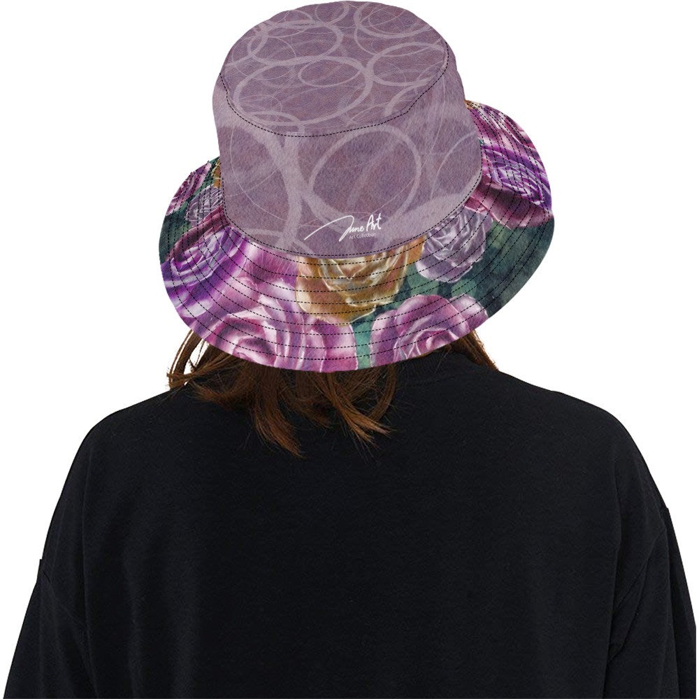 rose garden hat All Over Print Bucket Hat