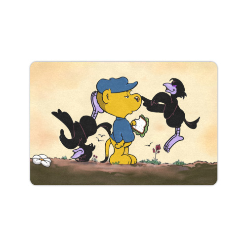 Ferald and The Pesky Crows Doormat 24"x16"